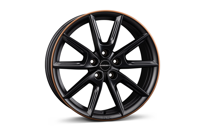 Borbet LX18 Black Matt Rim Copper
